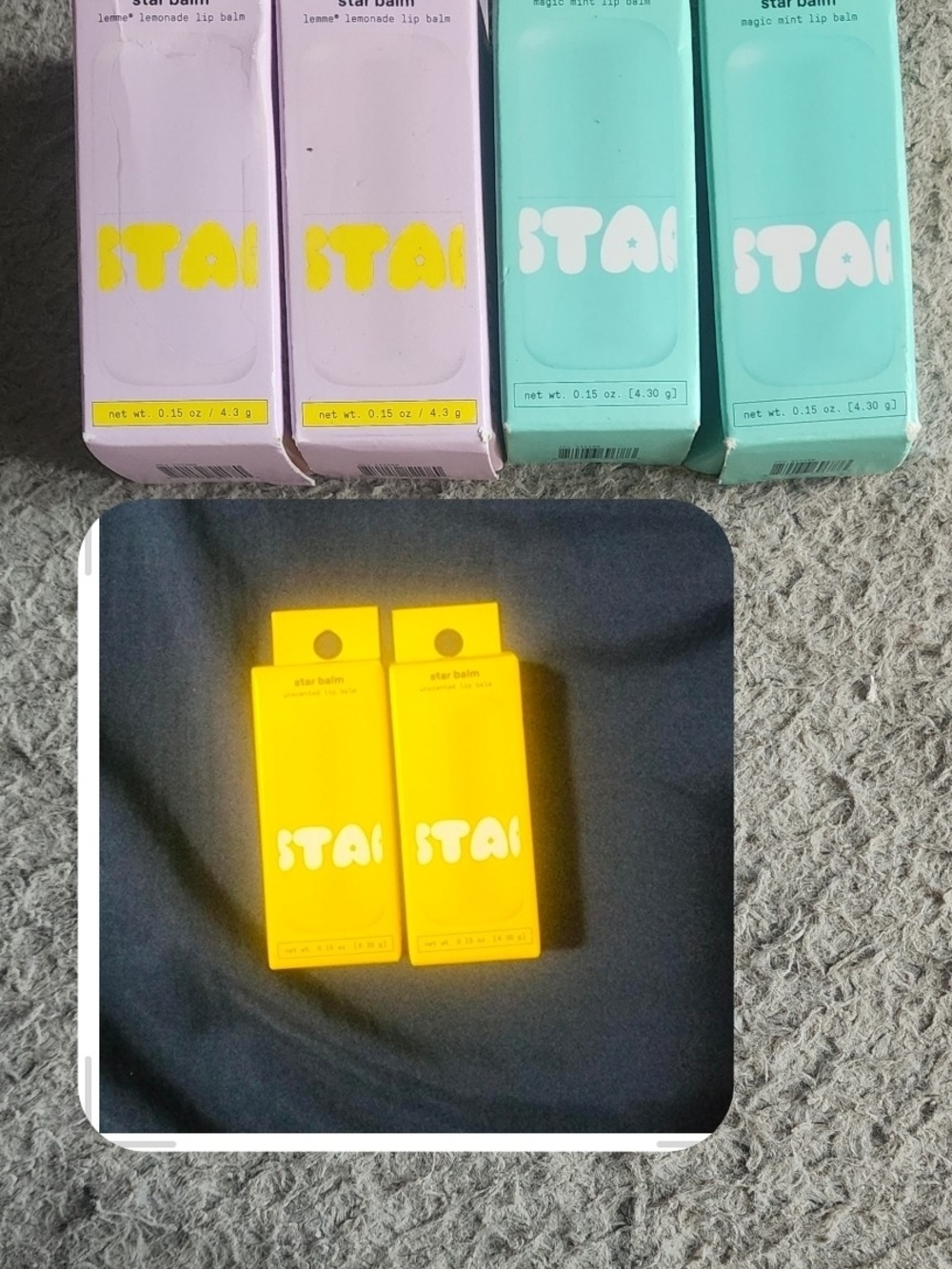 6 starface bulk variety lip balm
